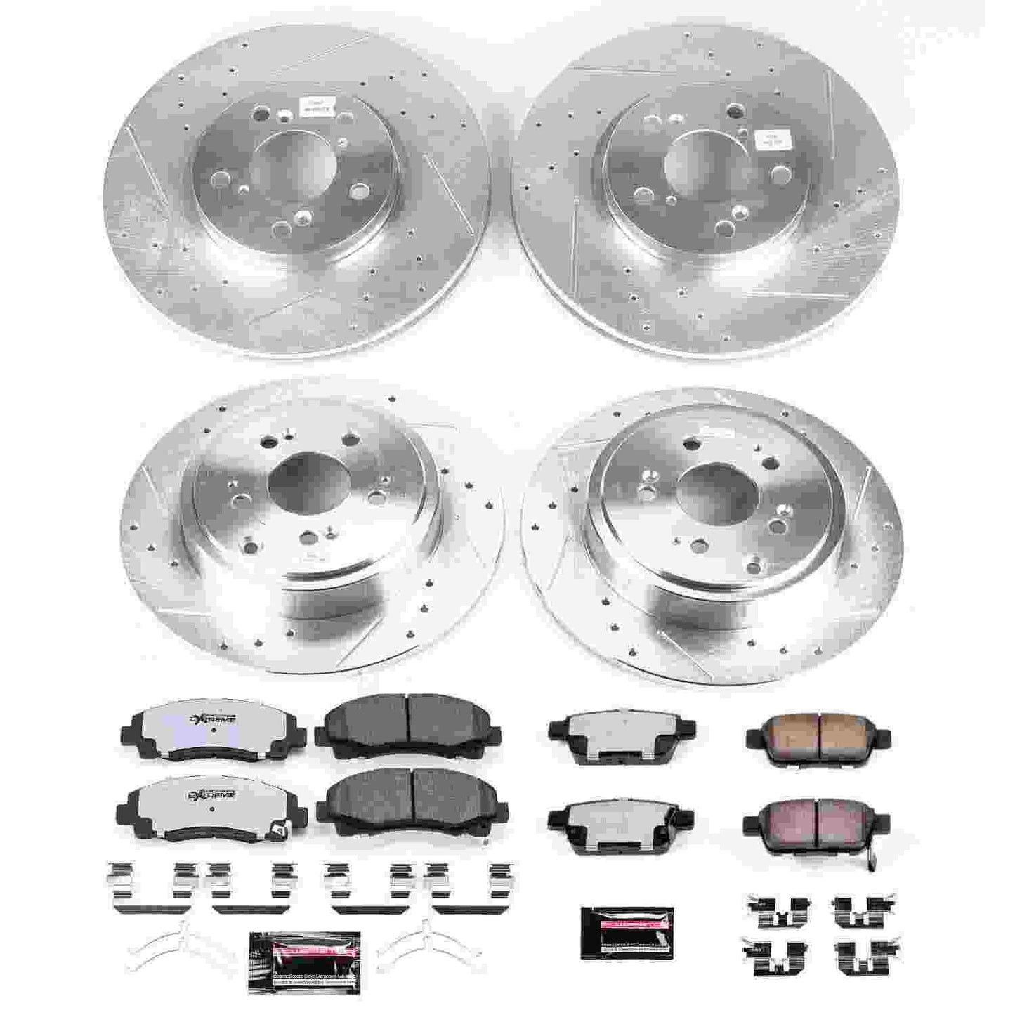 PowerStop Power Stop 12-14 Honda Ridgeline Front & Rear Z36 Truck & Tow Brake Kit K5940-36