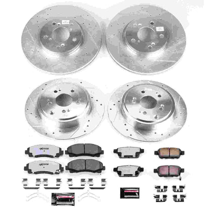PowerStop Power Stop 12-14 Honda Ridgeline Front & Rear Z36 Truck & Tow Brake Kit K5940-36