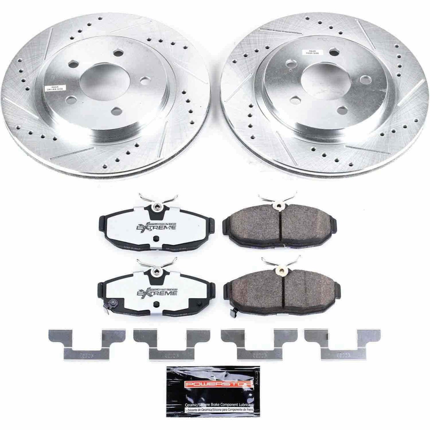 PowerStop Power Stop 2012 Ford Mustang Rear Z26 Street Warrior Brake Kit K5941-26