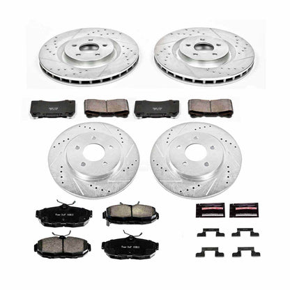 PowerStop Power Stop 2012 Ford Mustang Front & Rear Z23 Evolution Sport Brake Kit K5942