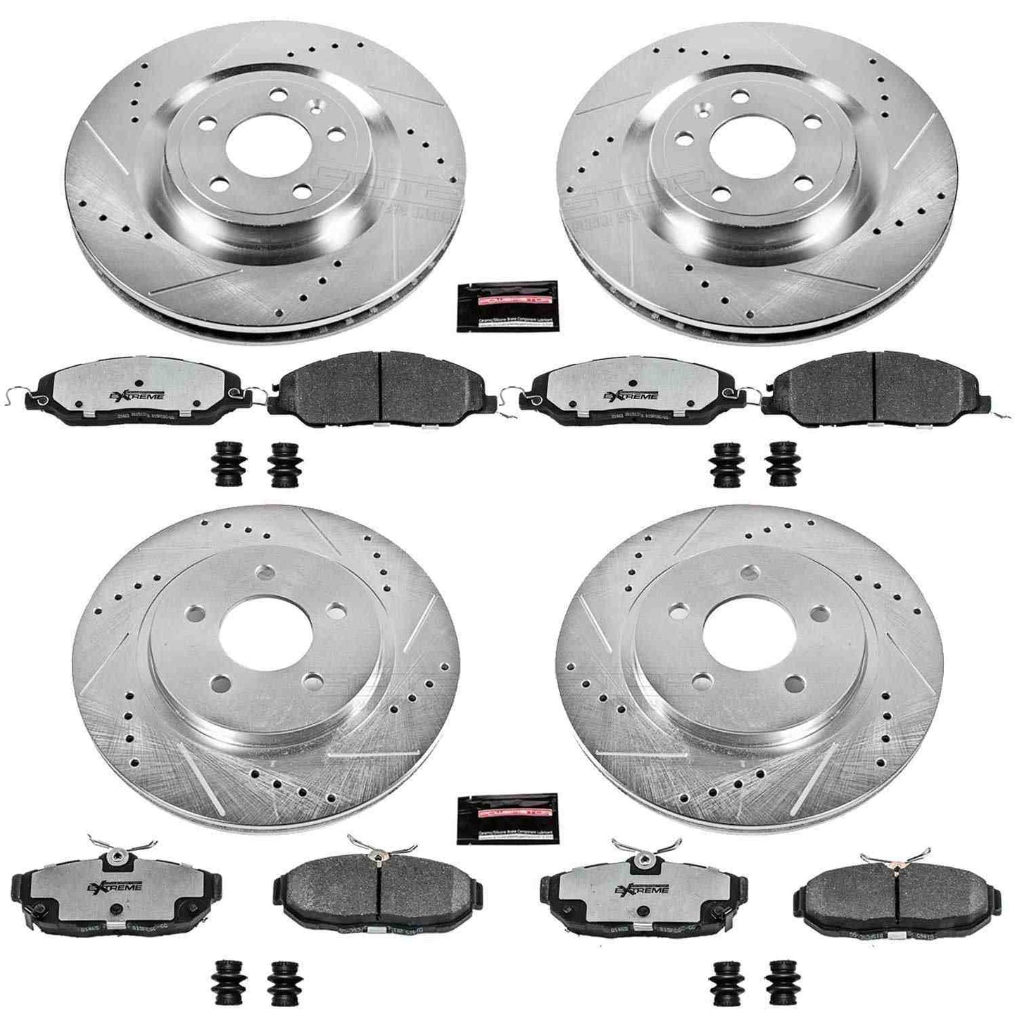 PowerStop Power Stop 11-14 Ford Mustang Front & Rear Z26 Street Warrior Brake Kit K5943-26