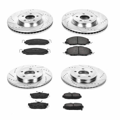 PowerStop Power Stop 11-14 Ford Mustang Front & Rear Z23 Evolution Sport Brake Kit K5943