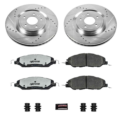 PowerStop Power Stop 11-14 Ford Mustang Front Z26 Street Warrior Brake Kit K5944-26