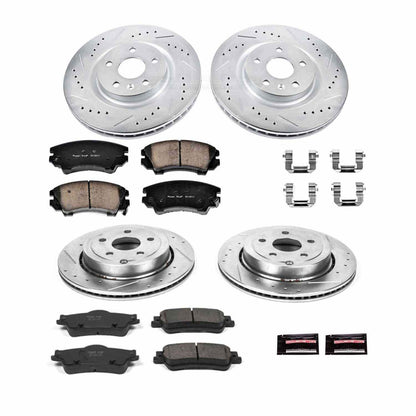 PowerStop Power Stop 11-17 Chevrolet Caprice Front & Rear Z23 Evolution Sport Brake Kit K5949