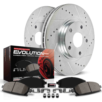 PowerStop Power Stop 11-19 Dodge Durango Front Z23 Evolution Sport Brake Kit K5951