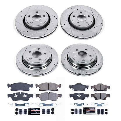 PowerStop Power Stop 11-19 Dodge Durango Front & Rear Z23 Evolution Sport Brake Kit K5955