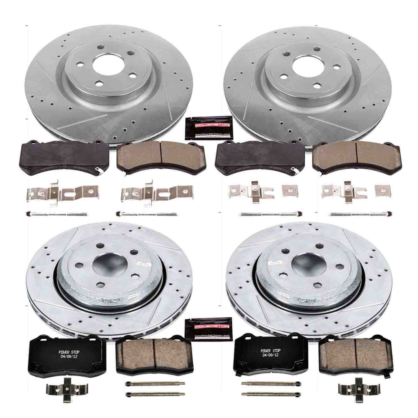 PowerStop Power Stop 18-19 Dodge Durango Front & Rear Z23 Evolution Sport Brake Kit K5958