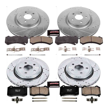 PowerStop Power Stop 18-19 Dodge Durango Front & Rear Z23 Evolution Sport Brake Kit K5958