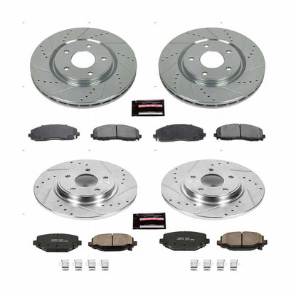 PowerStop Power Stop 12-16 Chrysler Town & Country Front & Rear Z23 Evolution Sport Brake Kit K5960