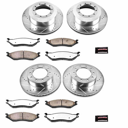 PowerStop Power Stop 05-16 Ford F-450 Super Duty Front & Rear Z36 Truck & Tow Brake Kit K5965-36