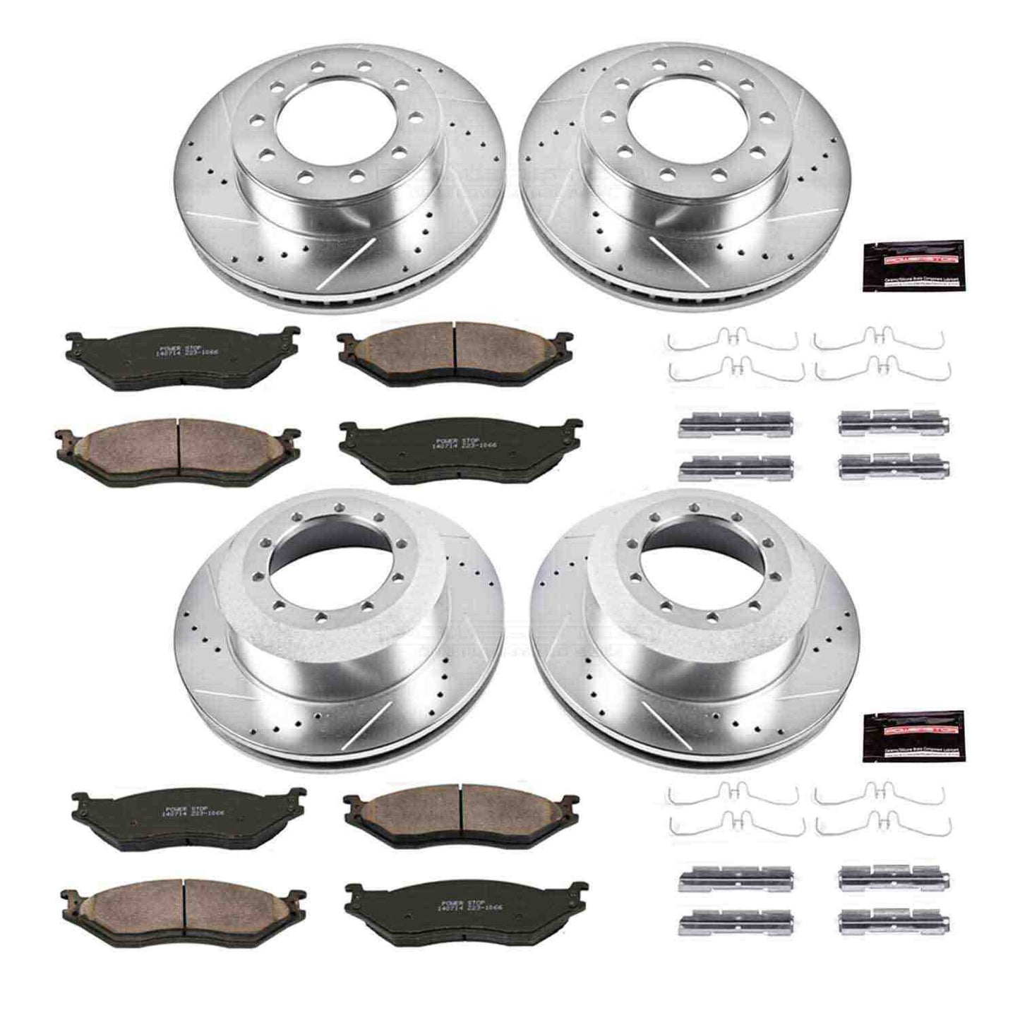 PowerStop Power Stop 05-16 Ford F-450 Super Duty Front & Rear Z23 Evolution Sport Brake Kit K5965