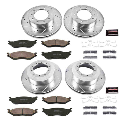 PowerStop Power Stop 05-16 Ford F-450 Super Duty Front & Rear Z23 Evolution Sport Brake Kit K5965