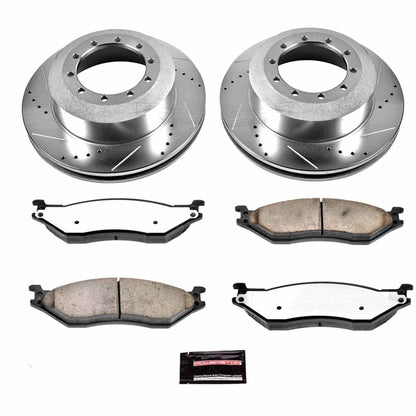 PowerStop Power Stop 05-16 Ford F-450 Super Duty Rear Z36 Truck & Tow Brake Kit K5966-36