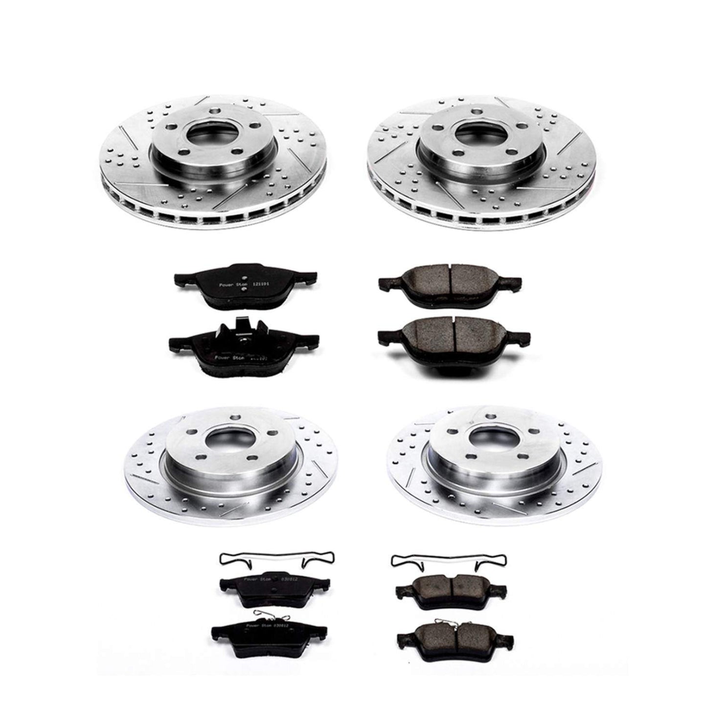 PowerStop Power Stop 12-18 Ford Focus Front & Rear Z23 Evolution Sport Brake Kit K5977