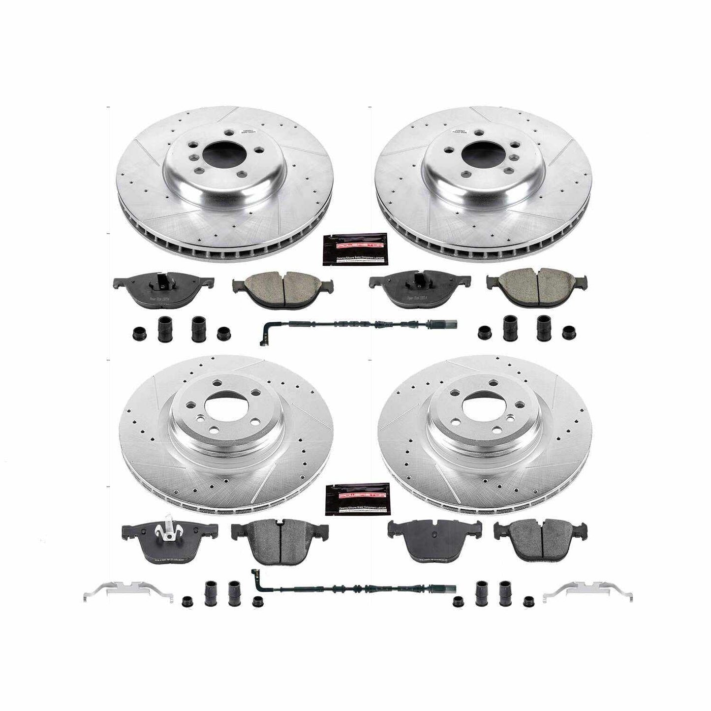 PowerStop Power Stop 09-10 BMW 750i Front & Rear Z23 Evolution Sport Brake Kit K6013
