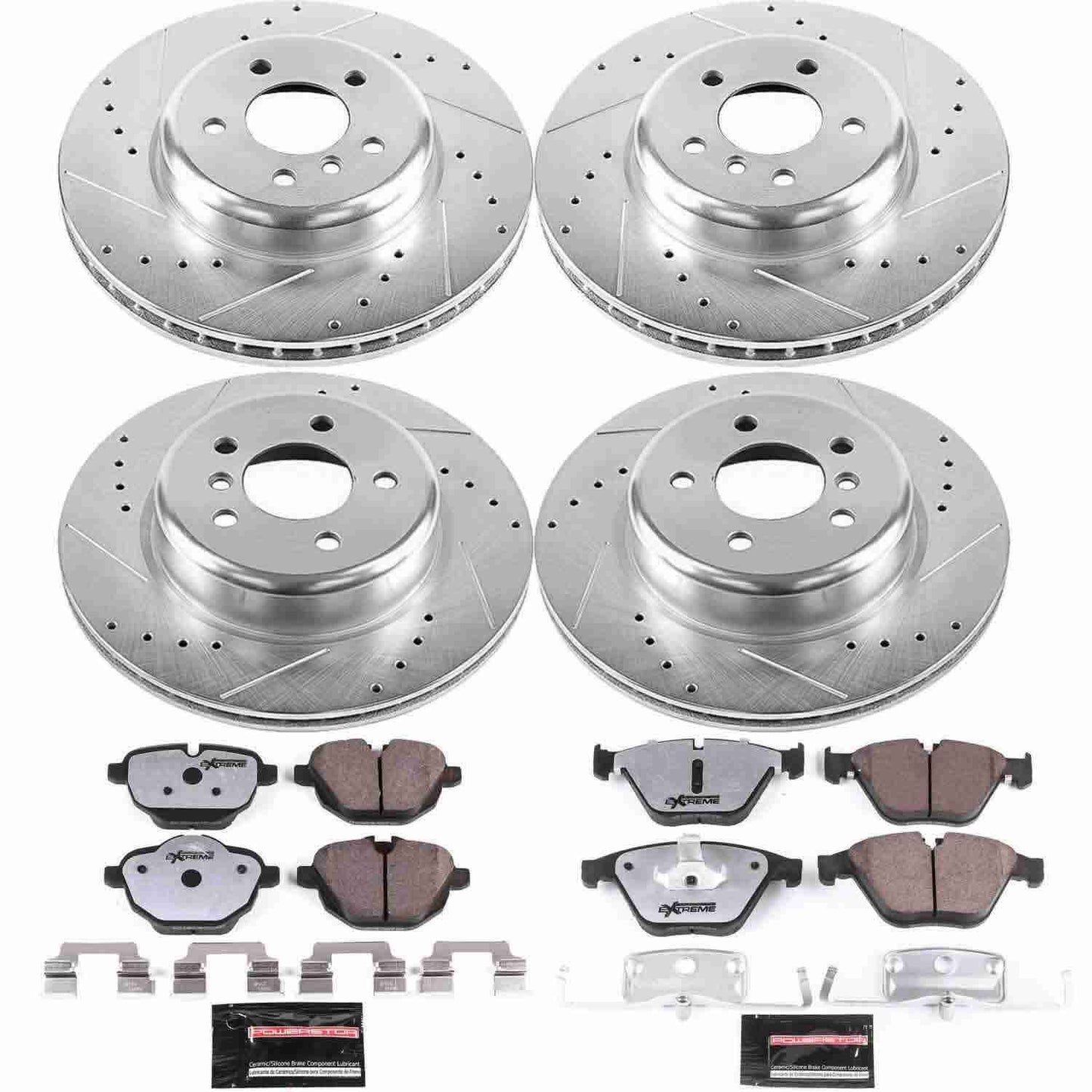 PowerStop Power Stop 14-16 BMW 535d Front & Rear Z26 Street Warrior Brake Kit K6023-26