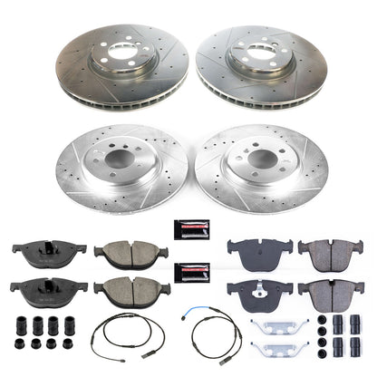 PowerStop Power Stop 10-17 BMW 535i GT Front & Rear Z23 Evolution Sport Brake Kit K6027
