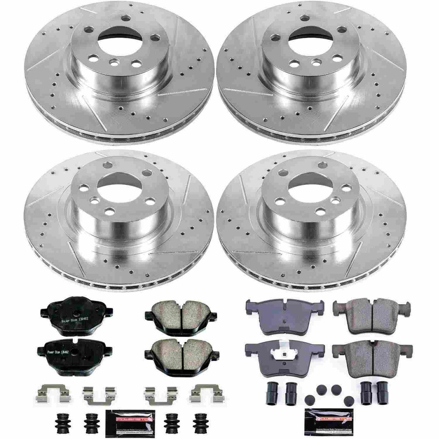 PowerStop Power Stop 11-17 BMW X3 Front & Rear Z23 Evolution Sport Brake Kit K6039