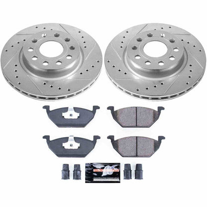 PowerStop Power Stop 11-15 Volkswagen Jetta Front Z23 Evolution Sport Brake Kit K6041