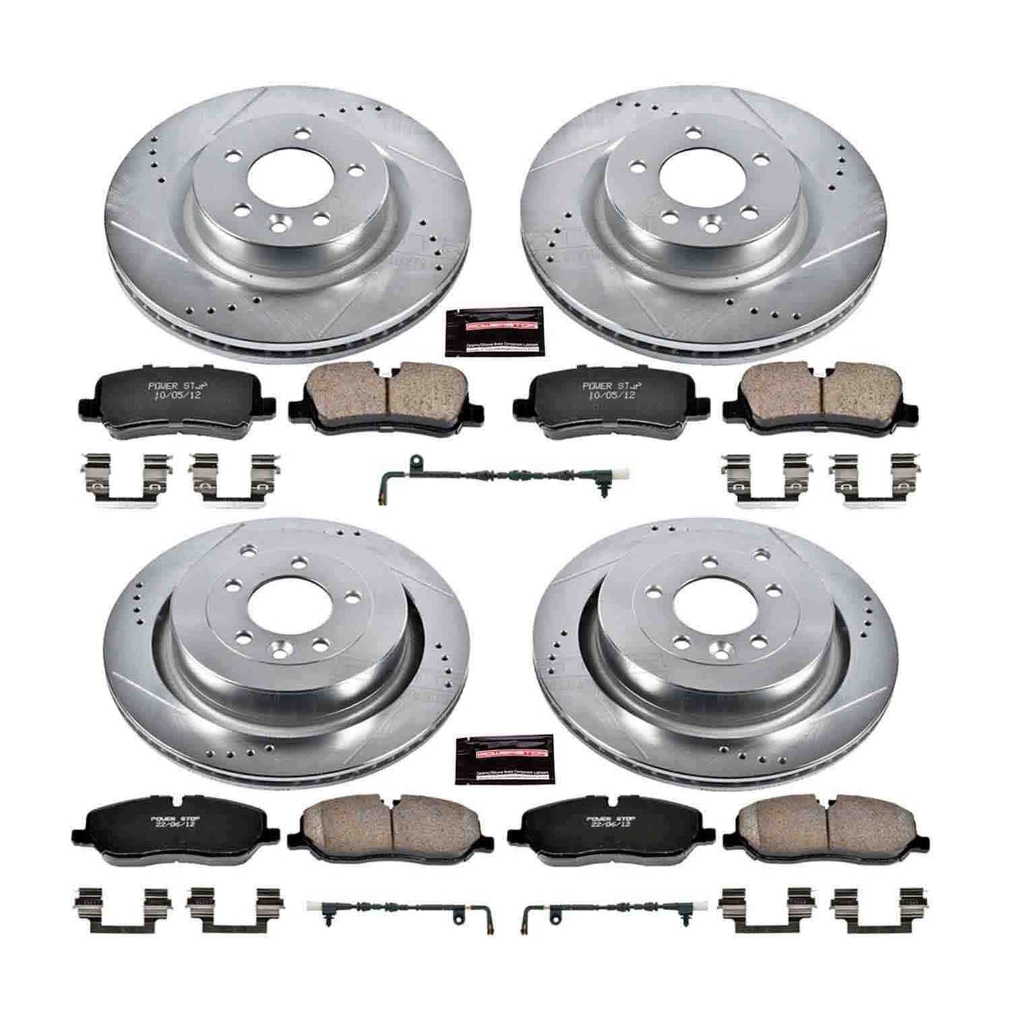 PowerStop Power Stop 06-09 Land Rover Range Rover Sport Front & Rear Z23 Evolution Sport Brake Kit K6048