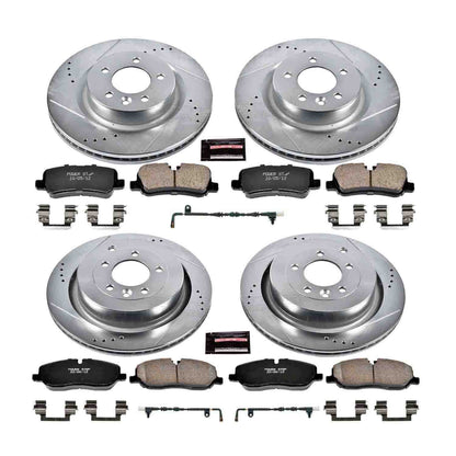 PowerStop Power Stop 06-09 Land Rover Range Rover Sport Front & Rear Z23 Evolution Sport Brake Kit K6048