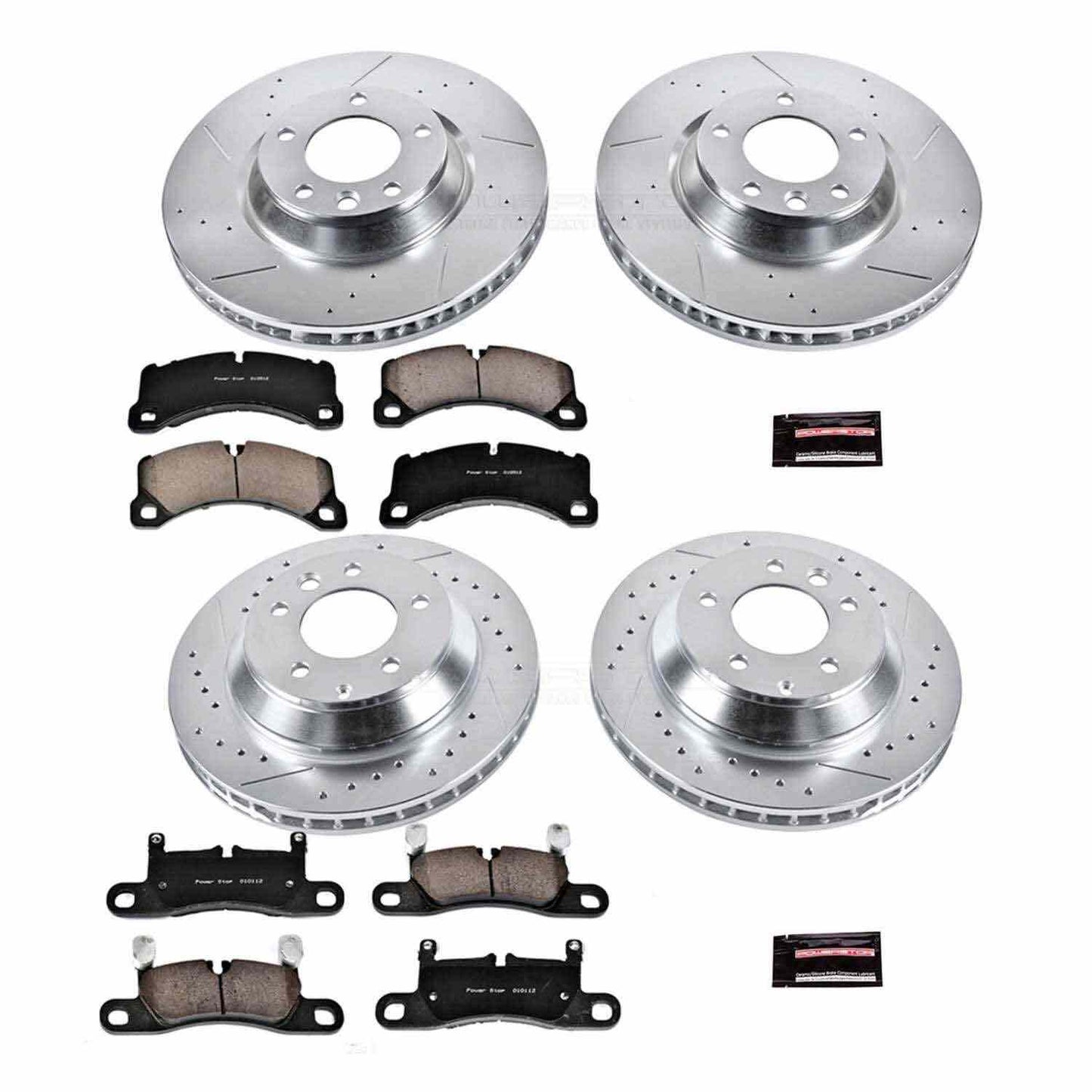 PowerStop Power Stop 11-18 Porsche Cayenne Front & Rear Z23 Evolution Sport Brake Kit K6050