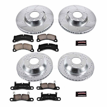 PowerStop Power Stop 11-18 Porsche Cayenne Front & Rear Z23 Evolution Sport Brake Kit K6050
