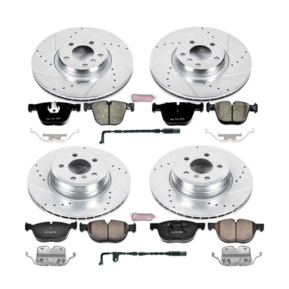 PowerStop Power Stop 07-10 BMW X5 Front & Rear Z23 Evolution Sport Brake Kit K6060