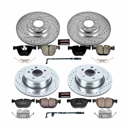 PowerStop Power Stop 07-10 BMW X5 Front & Rear Z23 Evolution Sport Brake Kit K6063