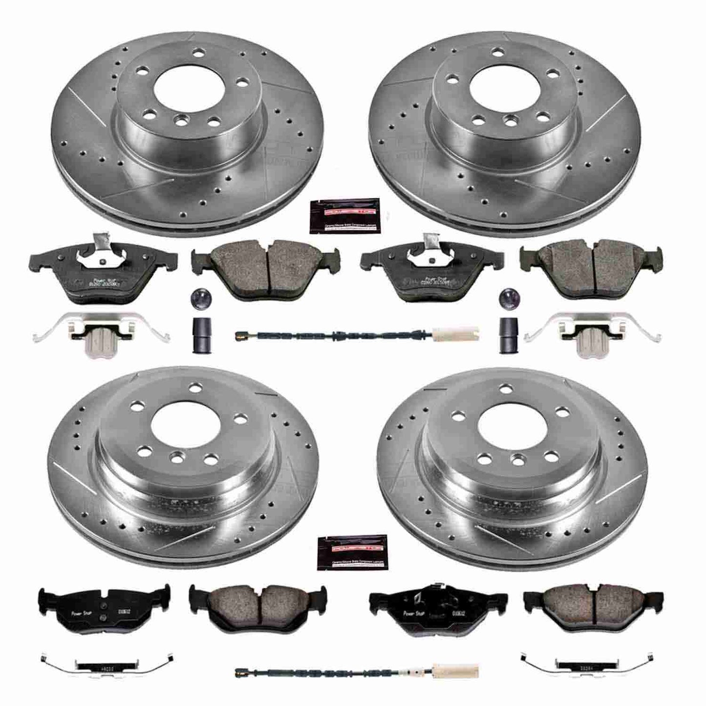 PowerStop Power Stop 11-13 BMW 328i Front & Rear Z23 Evolution Sport Brake Kit K6072