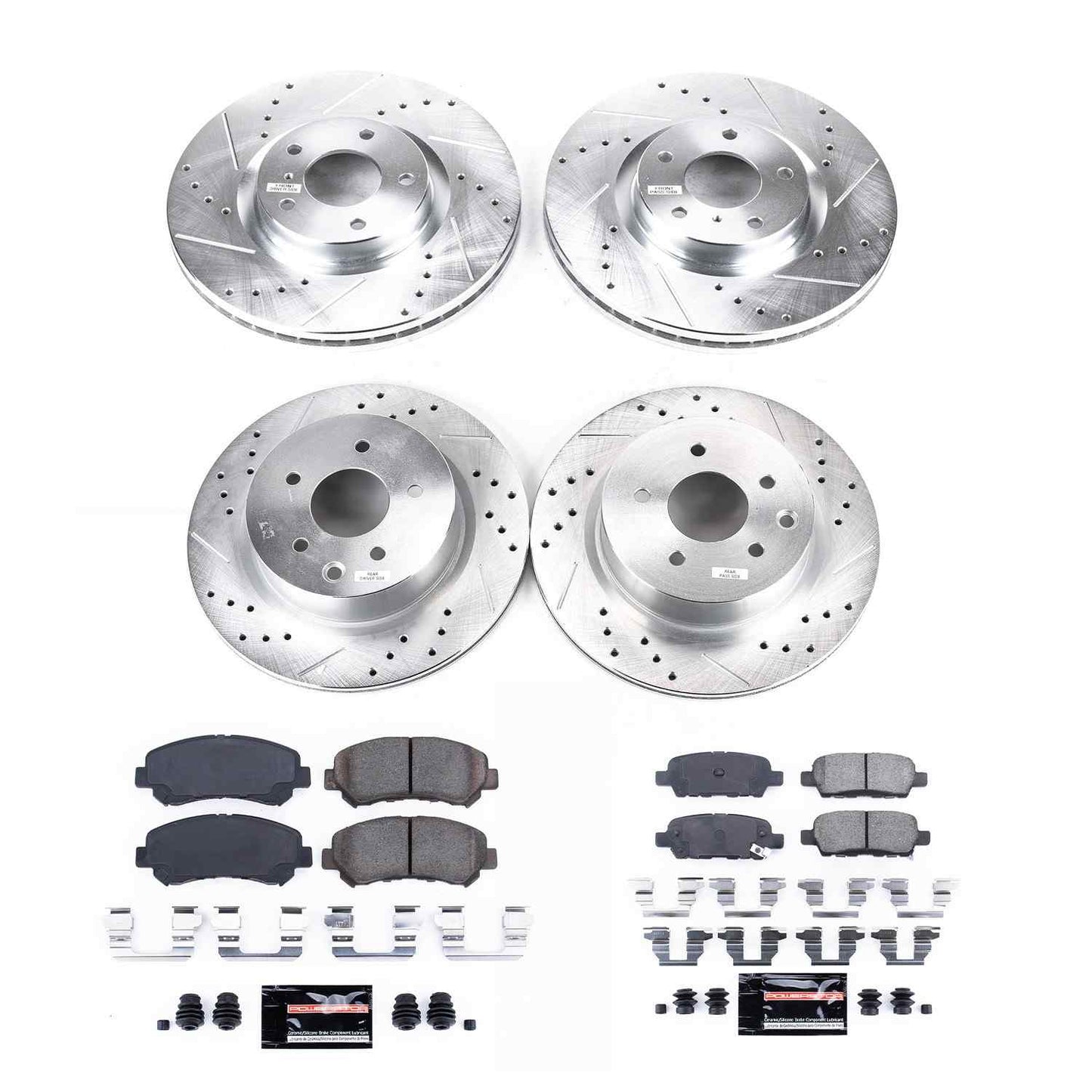 PowerStop Power Stop 09-14 Nissan Maxima Front & Rear Z23 Evolution Sport Brake Kit K6075