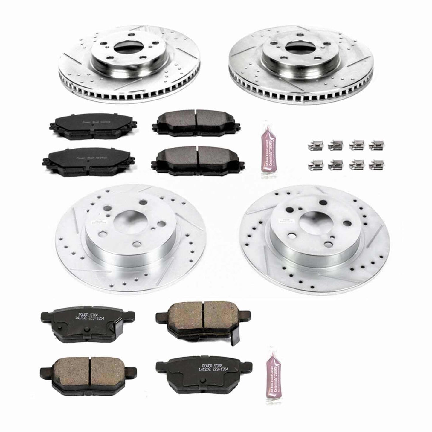 PowerStop Power Stop 11-16 Scion tC Front & Rear Z23 Evolution Sport Brake Kit K6076