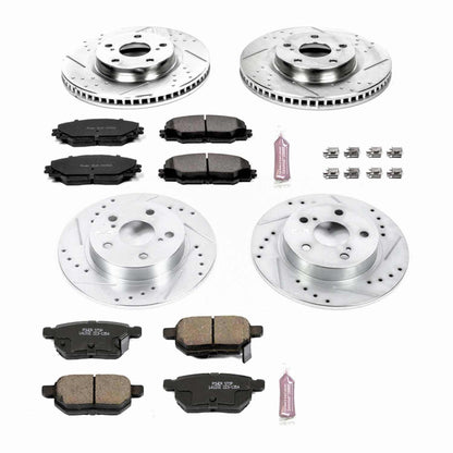 PowerStop Power Stop 11-16 Scion tC Front & Rear Z23 Evolution Sport Brake Kit K6076