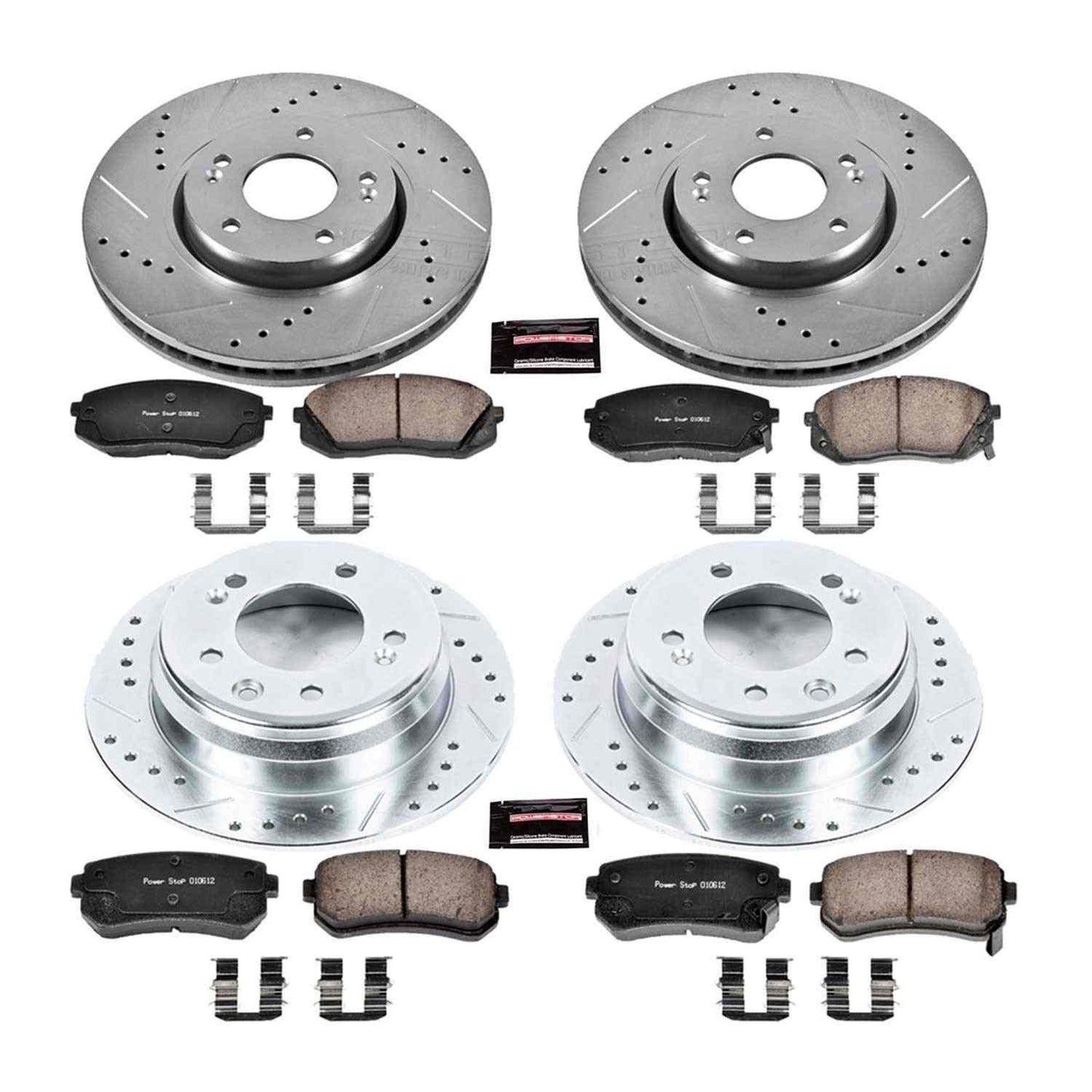 PowerStop Power Stop 12-15 Hyundai Tucson Front & Rear Z23 Evolution Sport Brake Kit K6088