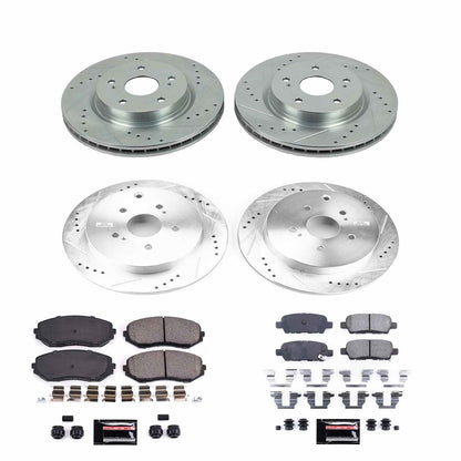 PowerStop Power Stop 09-13 Suzuki Grand Vitara Front & Rear Z23 Evolution Sport Brake Kit K6090