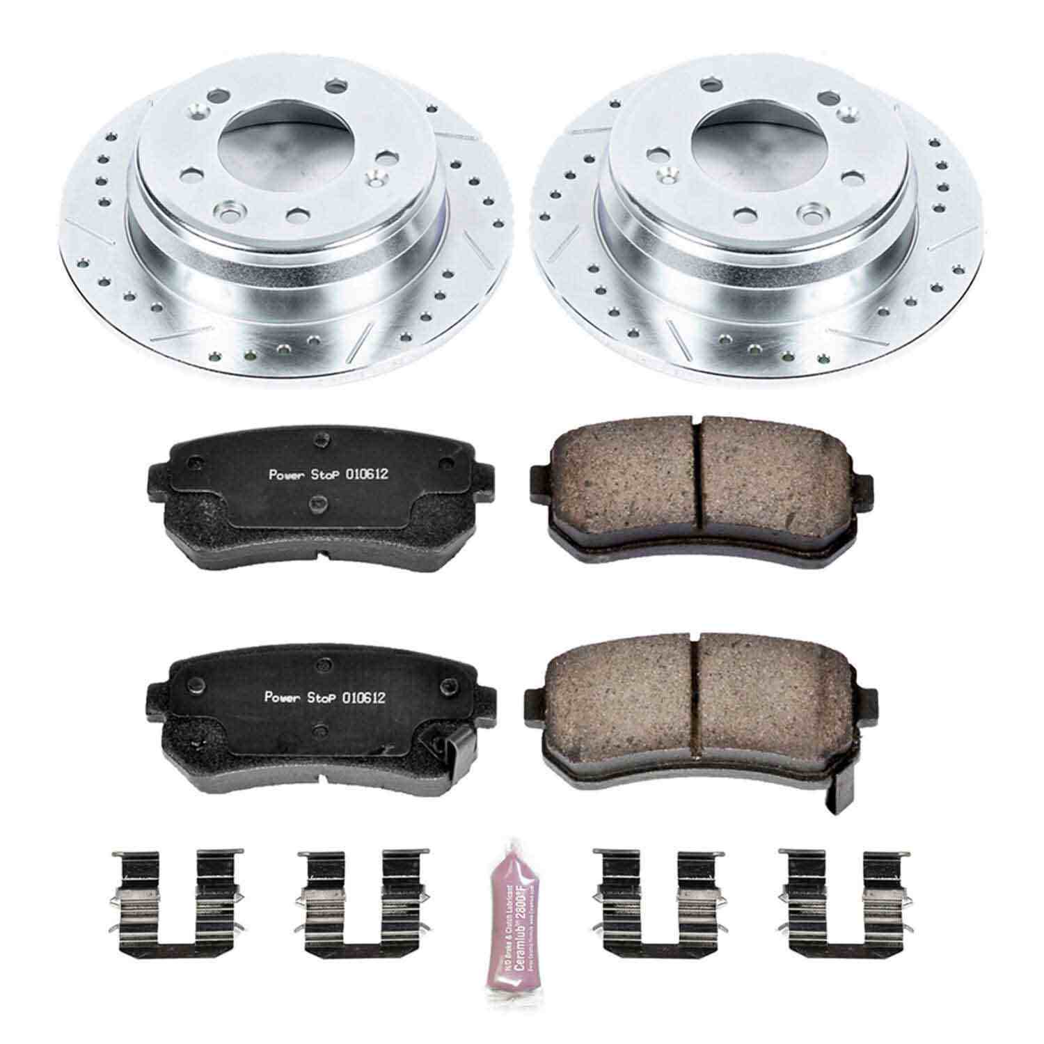 Power Stop 09-12 Hyundai Elantra Rear Z23 Evolution Sport Brake Kit K6093