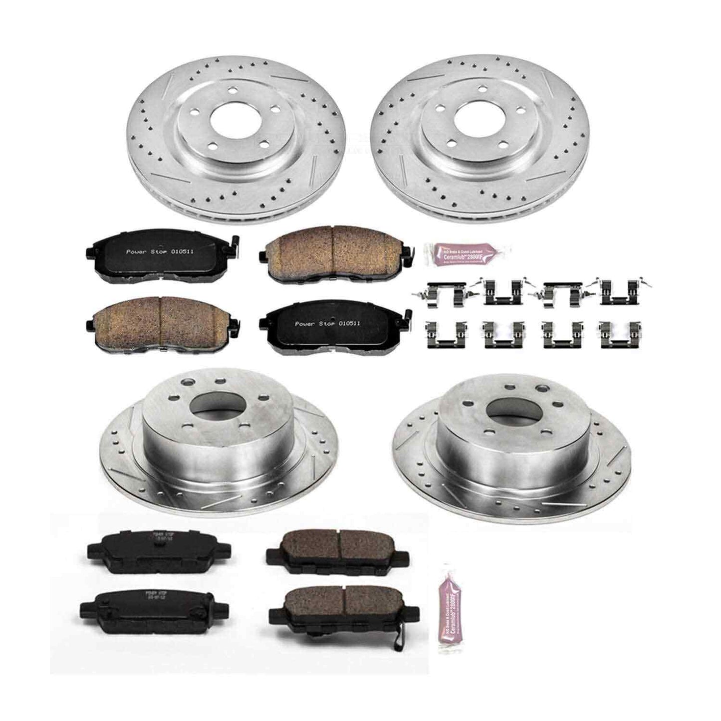 PowerStop Power Stop 11-17 Nissan Juke Front & Rear Z23 Evolution Sport Brake Kit K6095