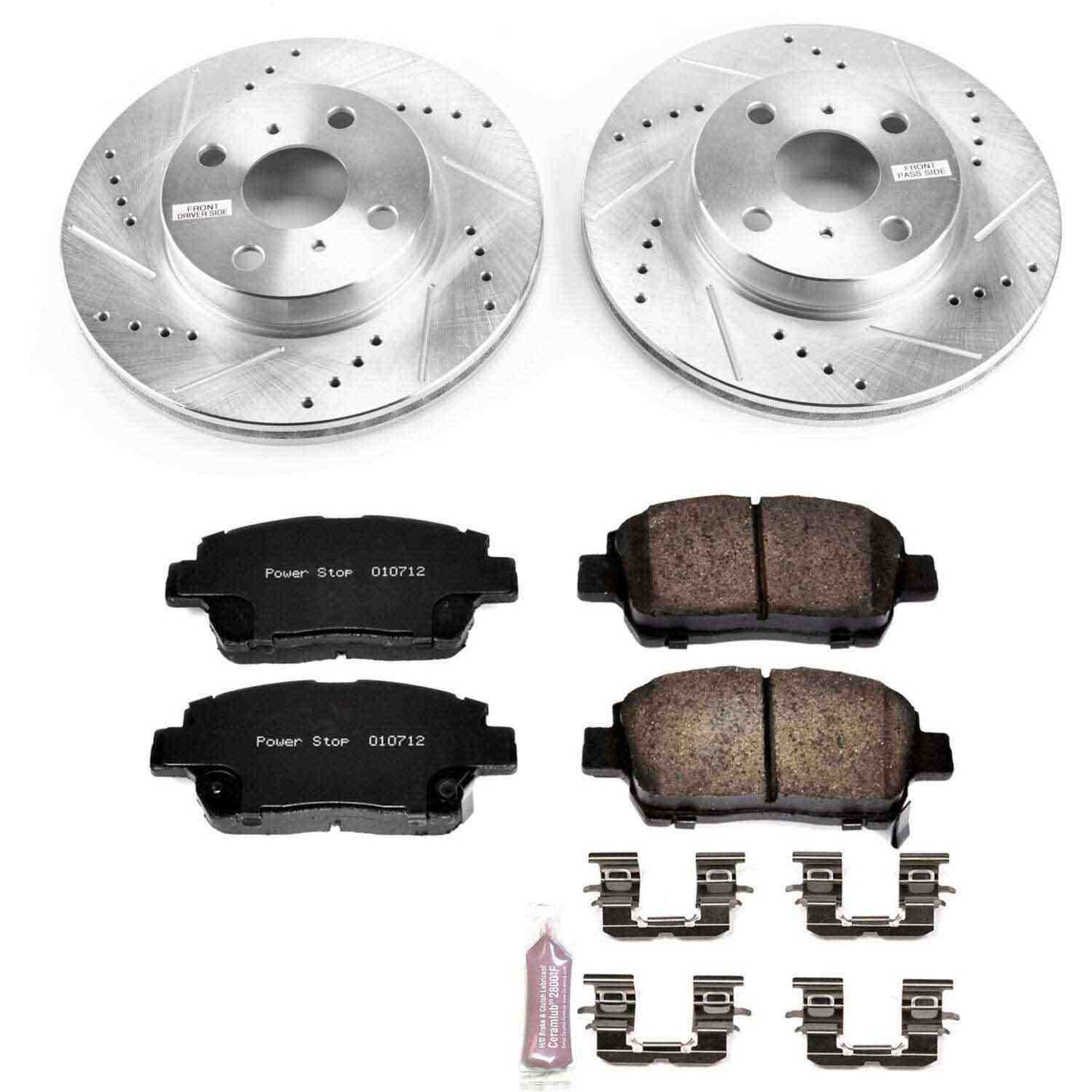 PowerStop Power Stop 12-15 Scion iQ Front Z23 Evolution Sport Brake Kit K6098