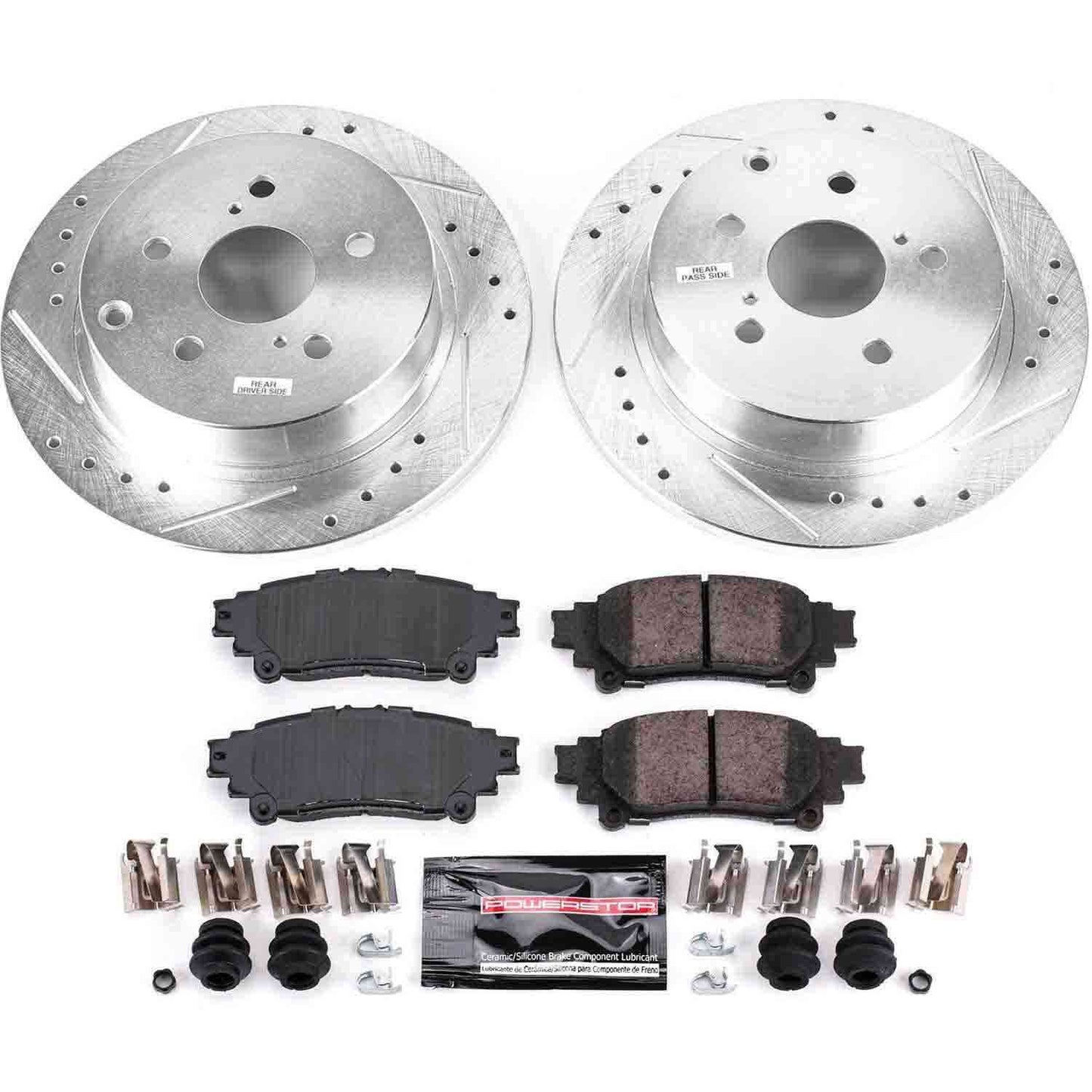 PowerStop Power Stop 16-18 Toyota Mirai Rear Z23 Evolution Sport Brake Kit K6099