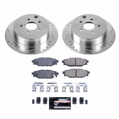 PowerStop Power Stop 16-18 Subaru Crosstrek Rear Z23 Evolution Sport Brake Kit K6107