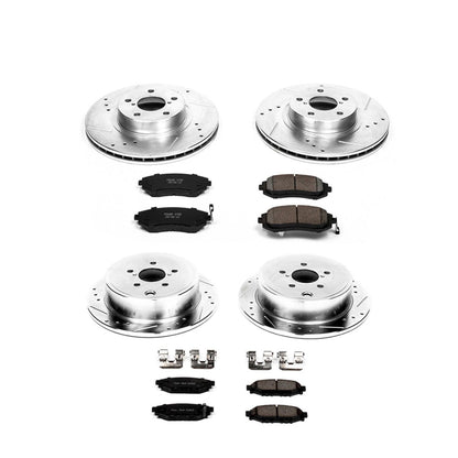 PowerStop Power Stop 08-10 Subaru Impreza Front & Rear Z23 Evolution Sport Brake Kit K6110