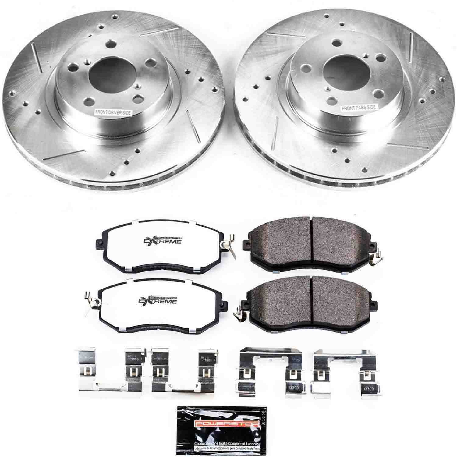 PowerStop Power Stop 13-16 Subaru BRZ Front Z26 Street Warrior Brake Kit K6111-26