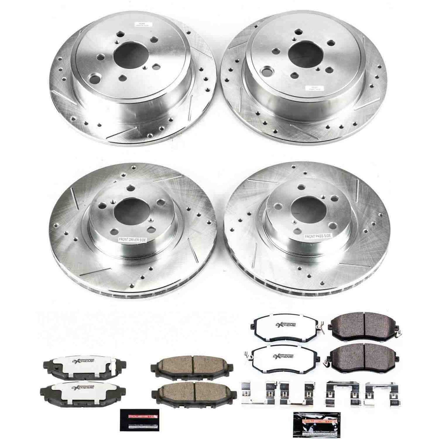 PowerStop Power Stop 13-16 Subaru BRZ Front & Rear Z26 Street Warrior Brake Kit K6112-26