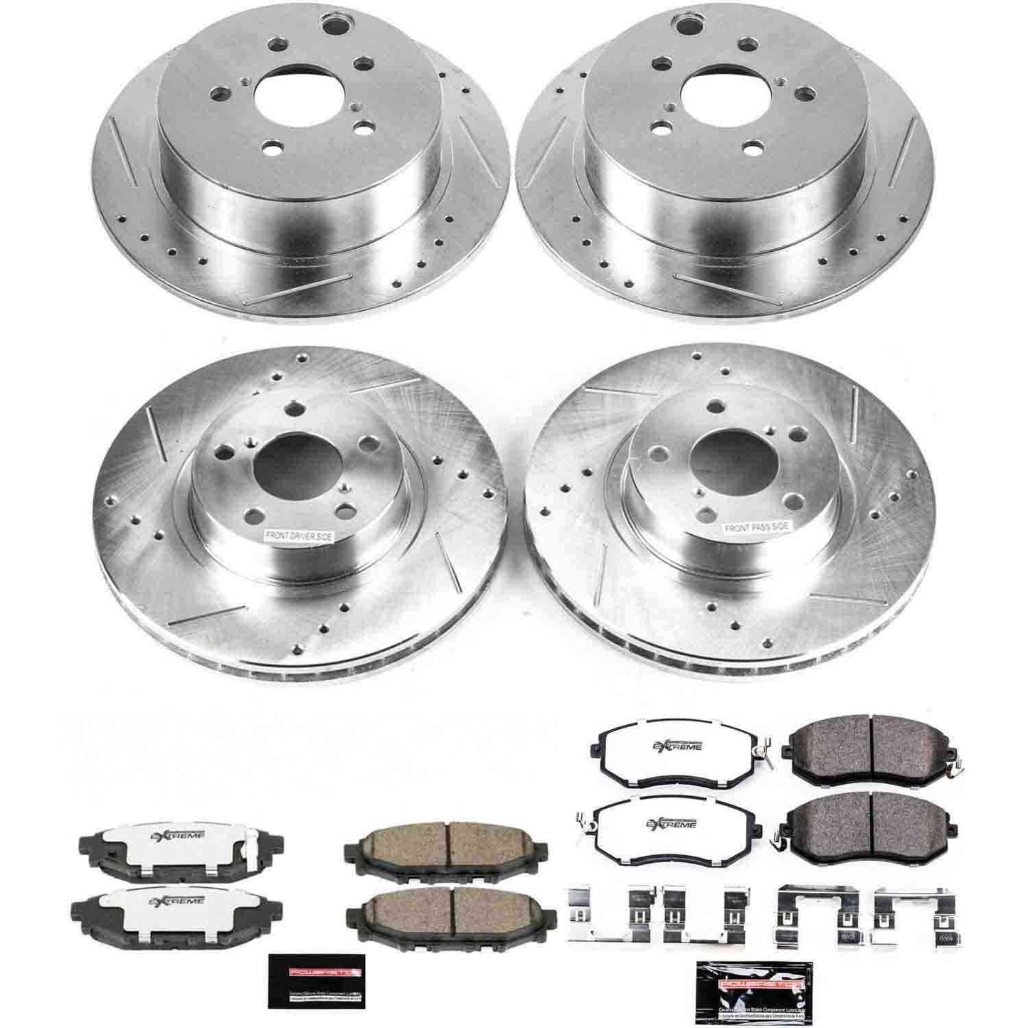 PowerStop Power Stop 12-16 Subaru Impreza Front & Rear Z26 Street Warrior Brake Kit K6113-26