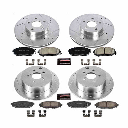 PowerStop Power Stop 12-16 Subaru Impreza Front & Rear Z23 Evolution Sport Brake Kit K6113