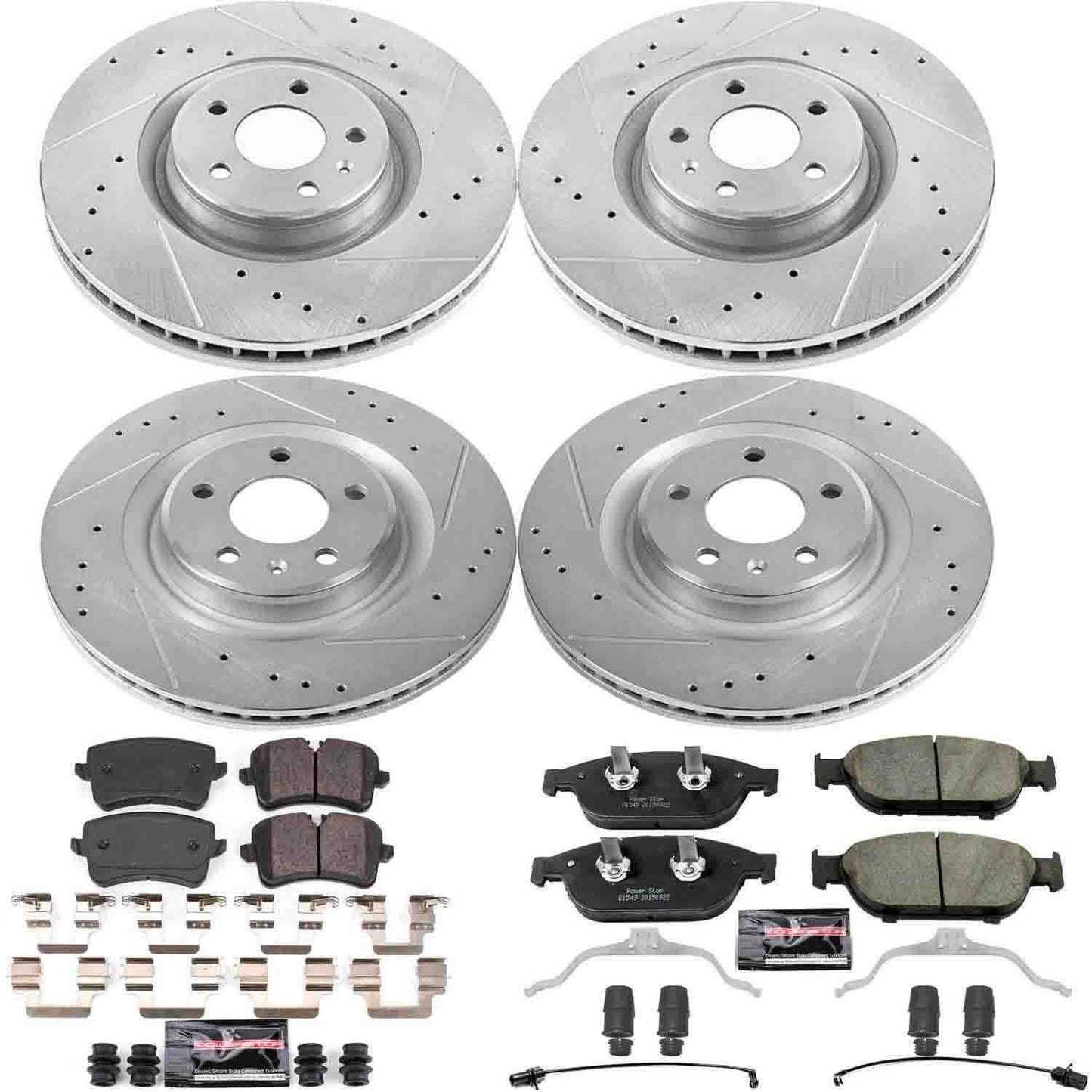 PowerStop Power Stop 12-16 Audi A6 Quattro Front & Rear Z23 Evolution Sport Brake Kit K6130