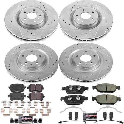 PowerStop Power Stop 2012 Audi A7 Quattro Front & Rear Z23 Evolution Sport Brake Kit K6132