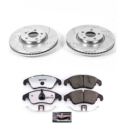 PowerStop Power Stop 12-16 Audi A4 Front Z26 Street Warrior Brake Kit K6133-26
