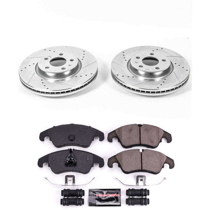 PowerStop Power Stop 12-16 Audi A4 Front Z23 Evolution Sport Brake Kit K6133