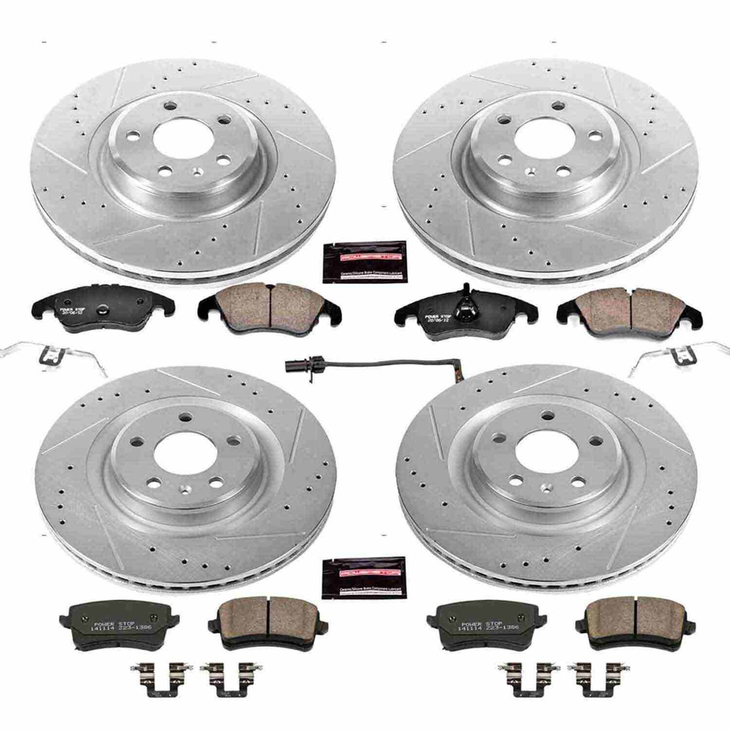 PowerStop Power Stop 13-16 Audi Q5 Front & Rear Z23 Evolution Sport Brake Kit K6143